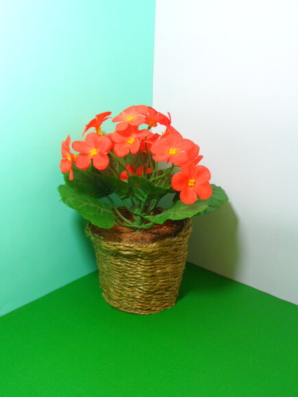 Arranjo Floral em Vaso de Sisal