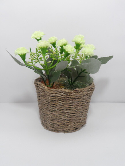 Arranjo Floral em Vaso de Sisal