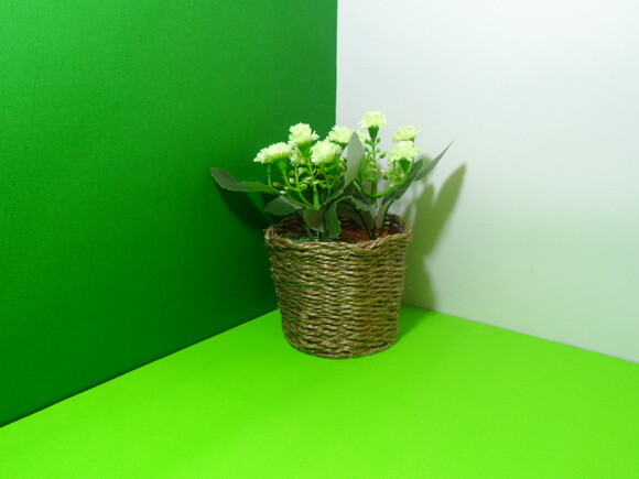 Arranjo Floral em Vaso de Sisal