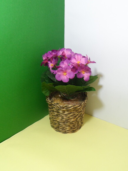 Arranjo Floral em Vaso de Sisal
