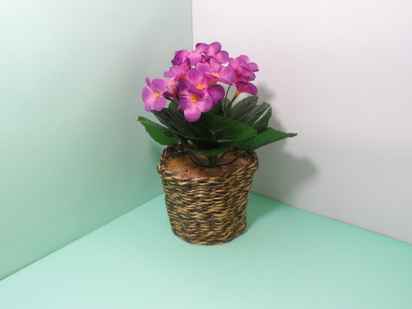 Arranjo Floral em Vaso de Sisal