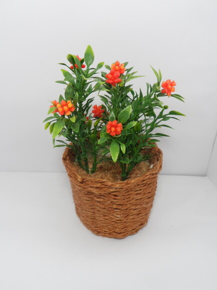 Arranjo Floral em Vaso de Sisal