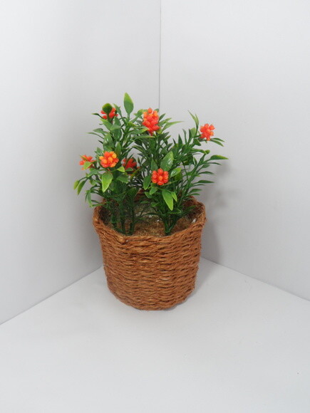 Arranjo Floral em Vaso de Sisal