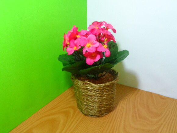 Arranjo Floral em Vaso de Sisal
