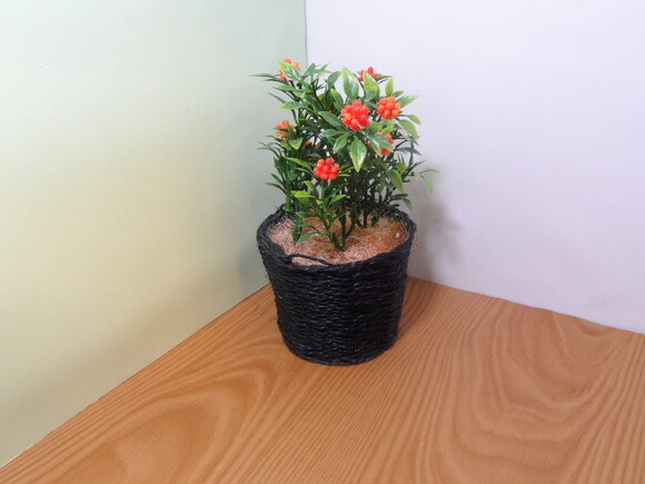Arranjo Floral em Vaso de Sisal