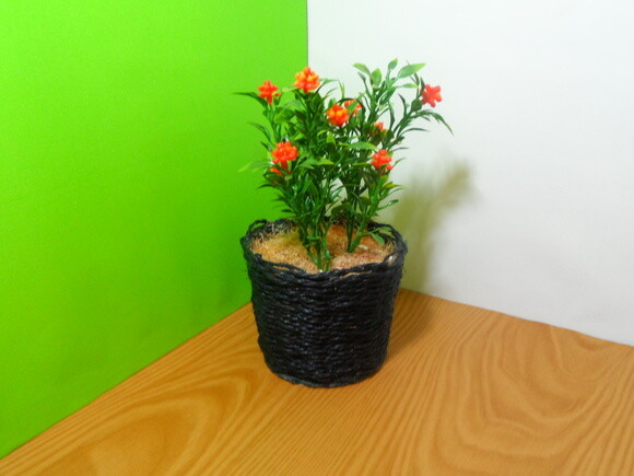 Arranjo Floral em Vaso de Sisal