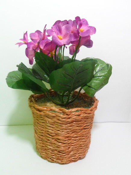 Arranjo Floral em Vaso de Sisal