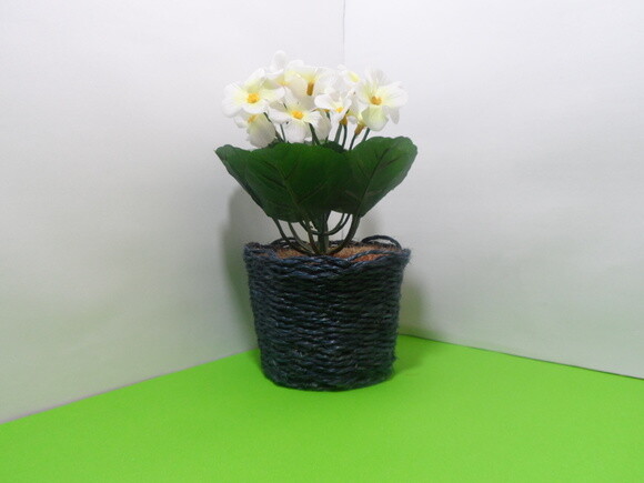 Arranjo Floral em Vaso de Sisal
