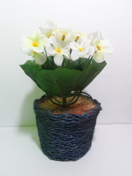 Arranjo Floral em Vaso de Sisal