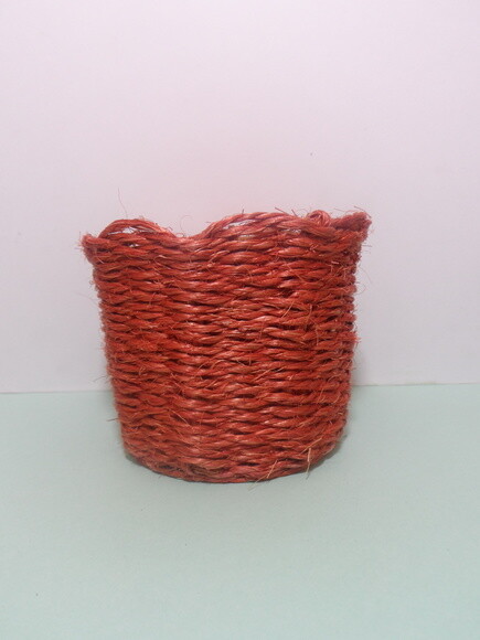 Arranjo Floral em Vaso de Sisal
