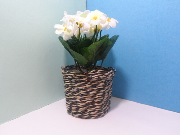 Arranjo Floral em Vaso de Sisal