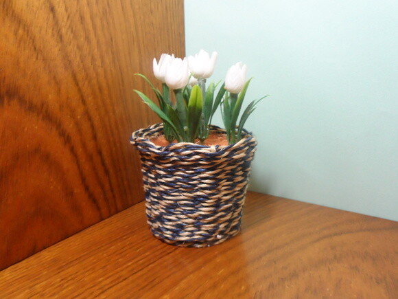 Arranjo Floral em Vaso de Sisal