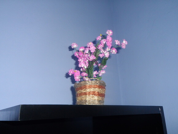Arranjo Floral em Vaso de Sisal