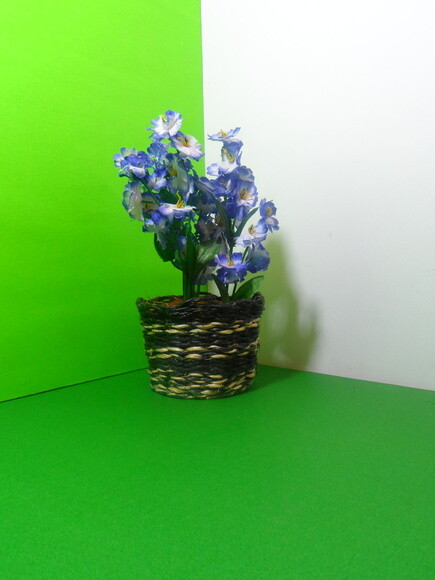 Arranjo Floral em Vaso de Sisal