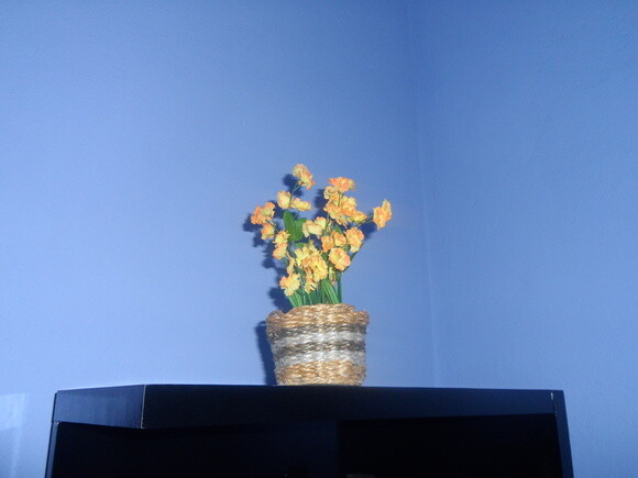 Arranjo Floral em Vaso de Sisal