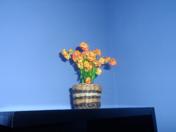Arranjo Floral em Vaso de Sisal