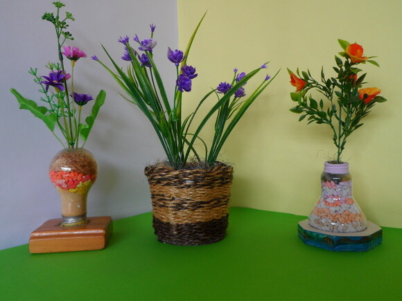 Arranjo Floral em Vaso de Sisal