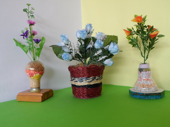 Arranjo Floral em Vaso de Sisal