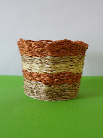 Arranjo Floral em Vaso de Sisal