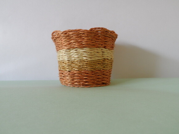 Arranjo Floral em Vaso de Sisal