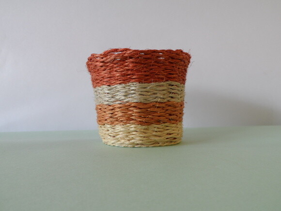 Arranjo Floral em Vaso de Sisal