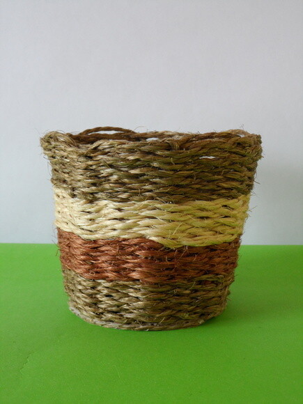Arranjo Floral em Vaso de Sisal