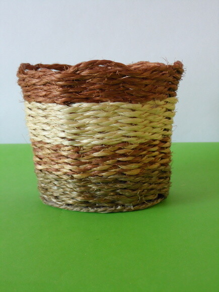 Arranjo Floral em Vaso de Sisal