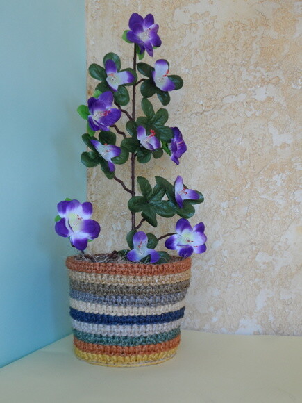 Arranjo Floral em Vaso de Sisal