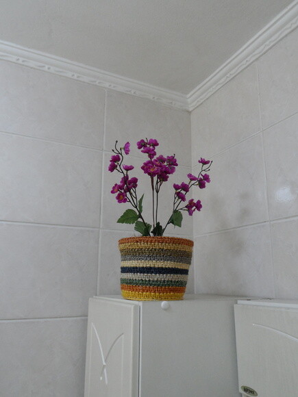 Arranjo Floral em Vaso de Sisal