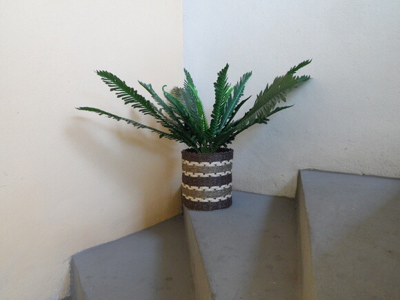 Arranjo Floral em Vaso de Sisal