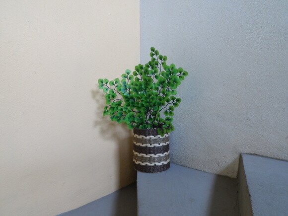 Arranjo Floral em Vaso de Sisal
