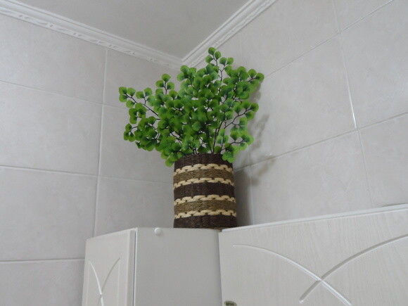 Arranjo Floral em Vaso de Sisal