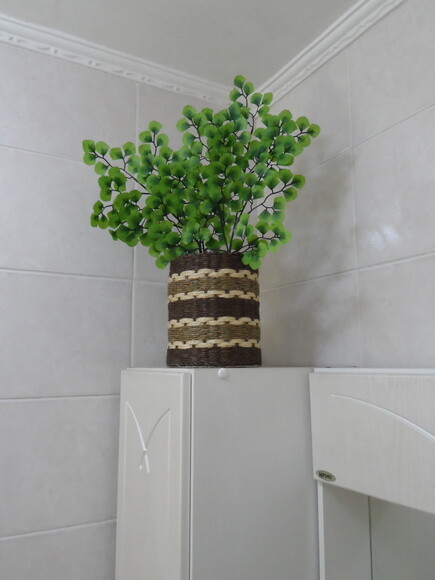 Arranjo Floral em Vaso de Sisal