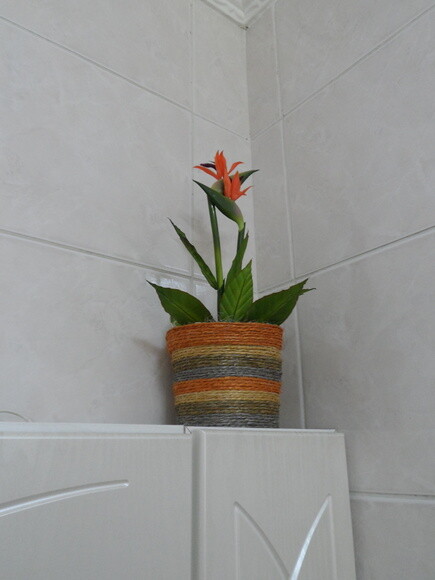 Arranjo Floral em Vaso de Sisal