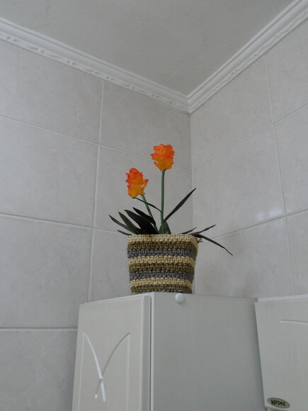 Arranjo Floral em Vaso de Sisal