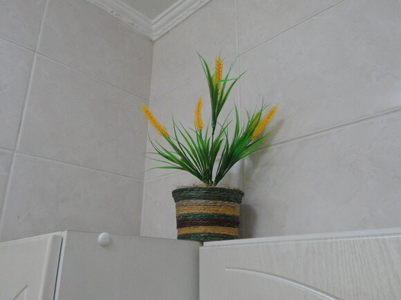 Arranjo Floral em Vaso de Sisal