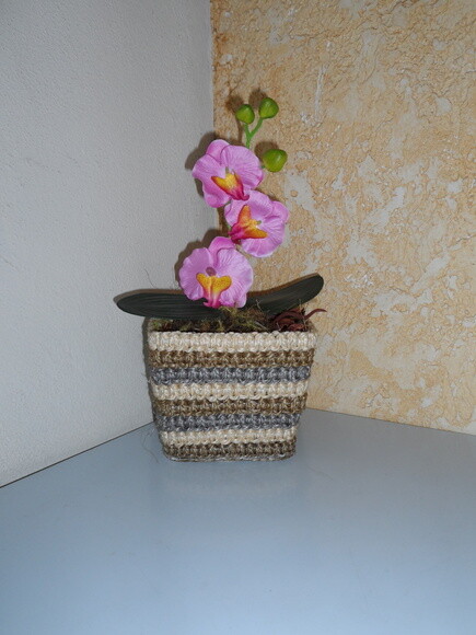 Arranjo Floral em Vaso de Sisal