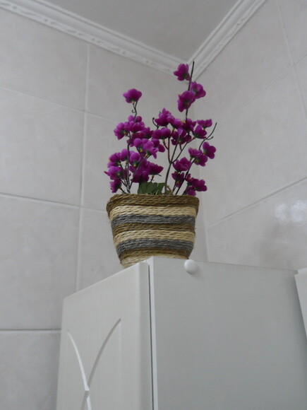 Arranjo Floral em Vaso de Sisal