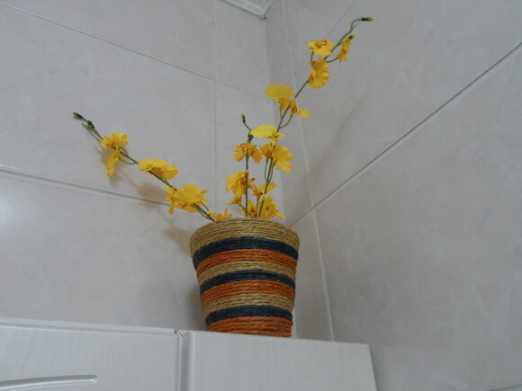Arranjo Floral em Vaso de Sisal