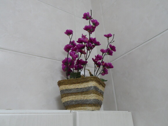 Arranjo Floral em Vaso de Sisal