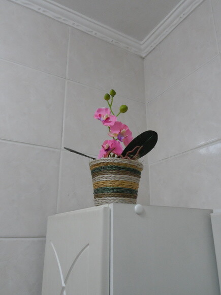Arranjo Floral em Vaso de Sisal