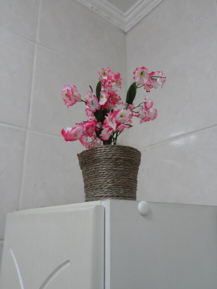 Arranjo Floral em Vaso de Sisal