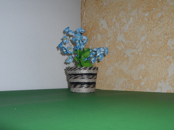 Arranjo Floral em Vaso de Sisal