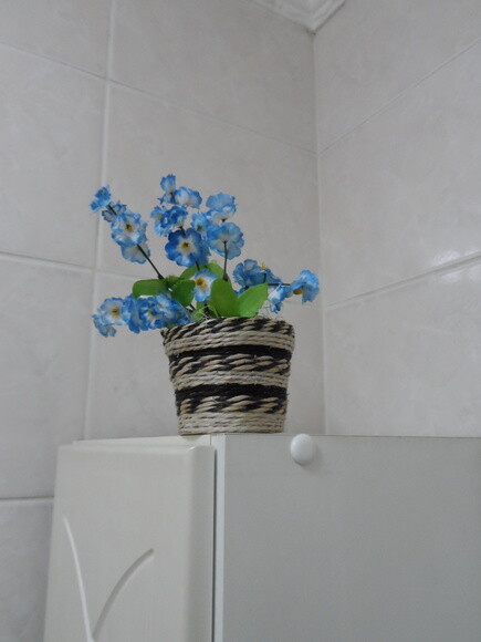 Arranjo Floral em Vaso de Sisal