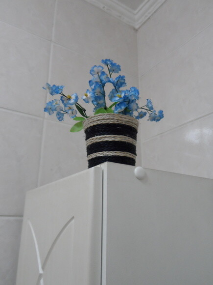 Arranjo Floral em Vaso de Sisal