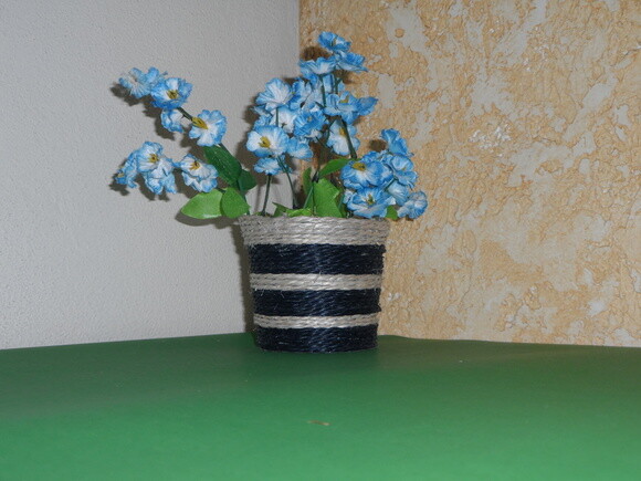 Arranjo Floral em Vaso de Sisal
