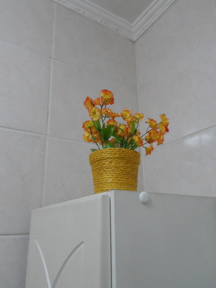 Arranjo Floral em Vaso de Sisal
