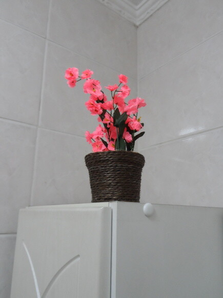 Arranjo Floral em Vaso de Sisal