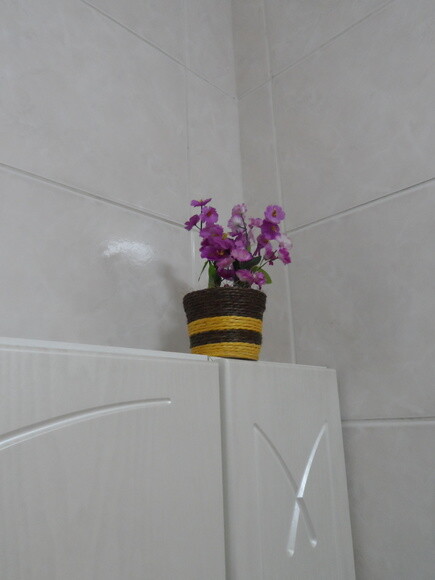 Arranjo Floral em Vaso de Sisal