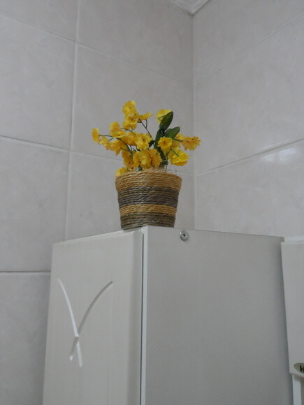 Arranjo Floral em Vaso de Sisal